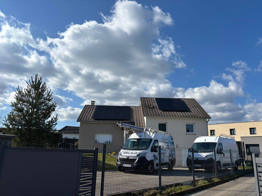 pose d un ensemble photovoltaique - Belair Chauffage Montbéliard