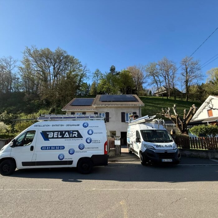 pose d’un ensemble photovoltaïque de 8 kW