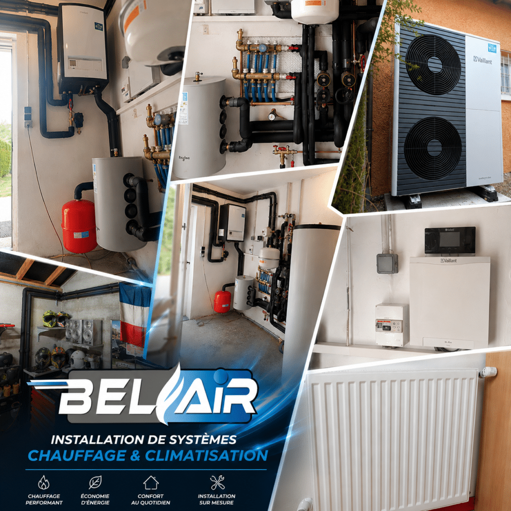 Installation d’une pompe à chaleur Vaillant avec production d’eau chaude solaire à Allenjoie 2 - Belair Chauffage Montbéliard Installation dune pompe a chaleur Vaillant avec production deau chaude solaire a Allenjoie - Belair Chauffage Montbéliard